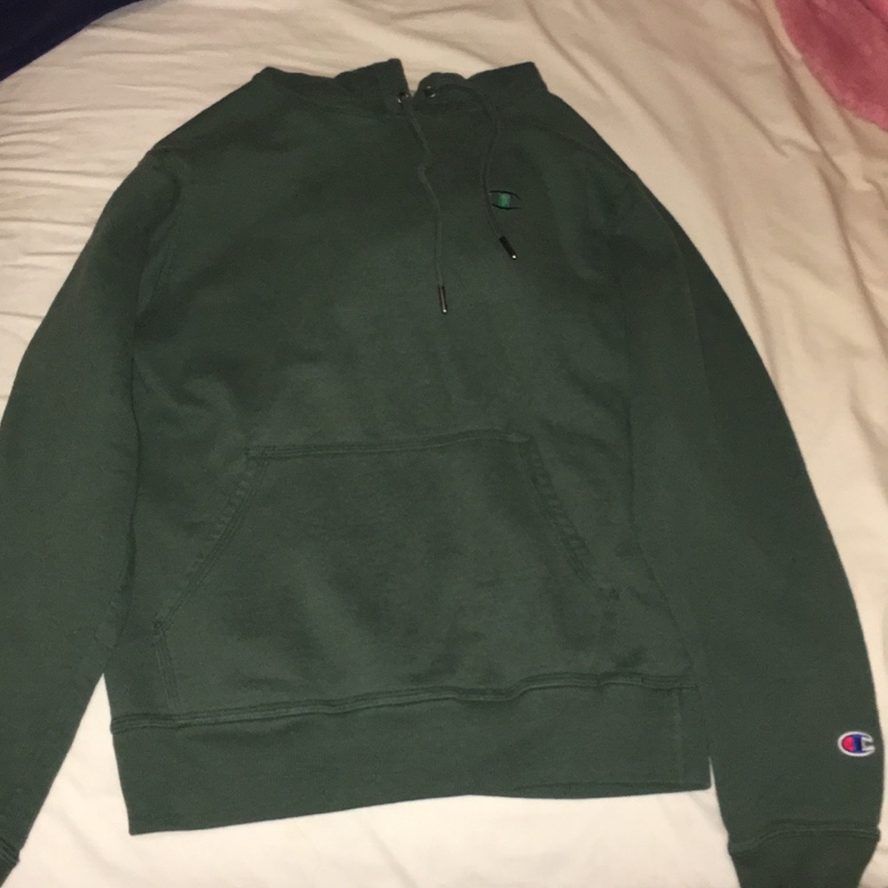 Small Green champion hoodie